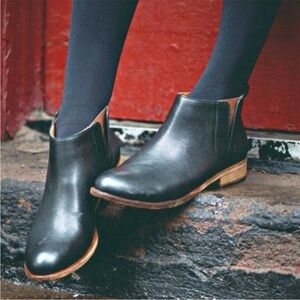 Kork-Ease Velma Ankle Leather‎ Bootie Black